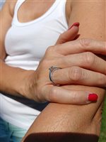 Vicenza - Piazzetta Palladio 2 - Anneau Salvini Femme Istante in Or blanc Diamante 0.30 Ct 81113449 - 81113449